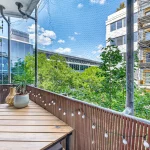 Balkon vom Schlafzimmer aus