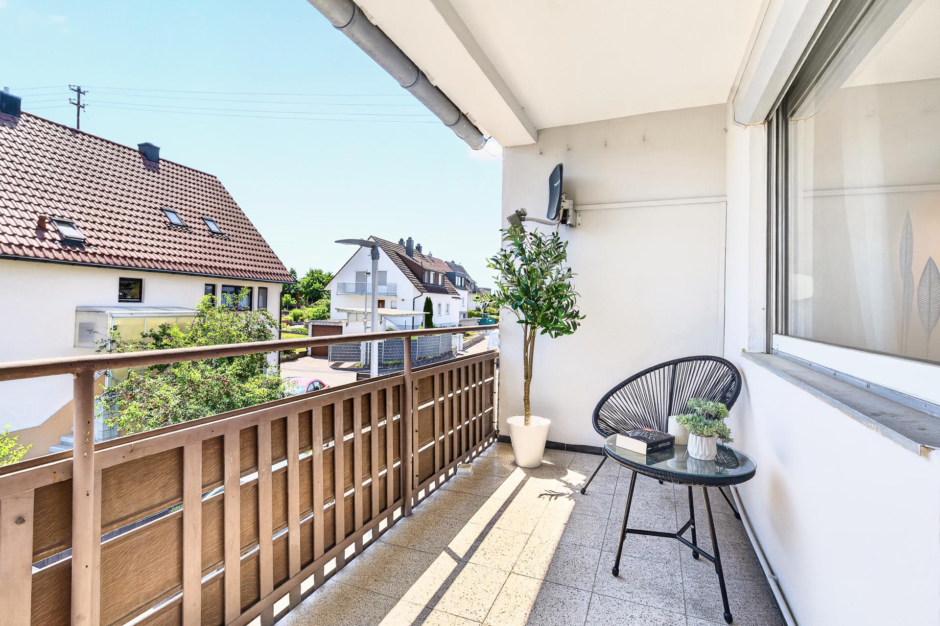 Großer Balkon