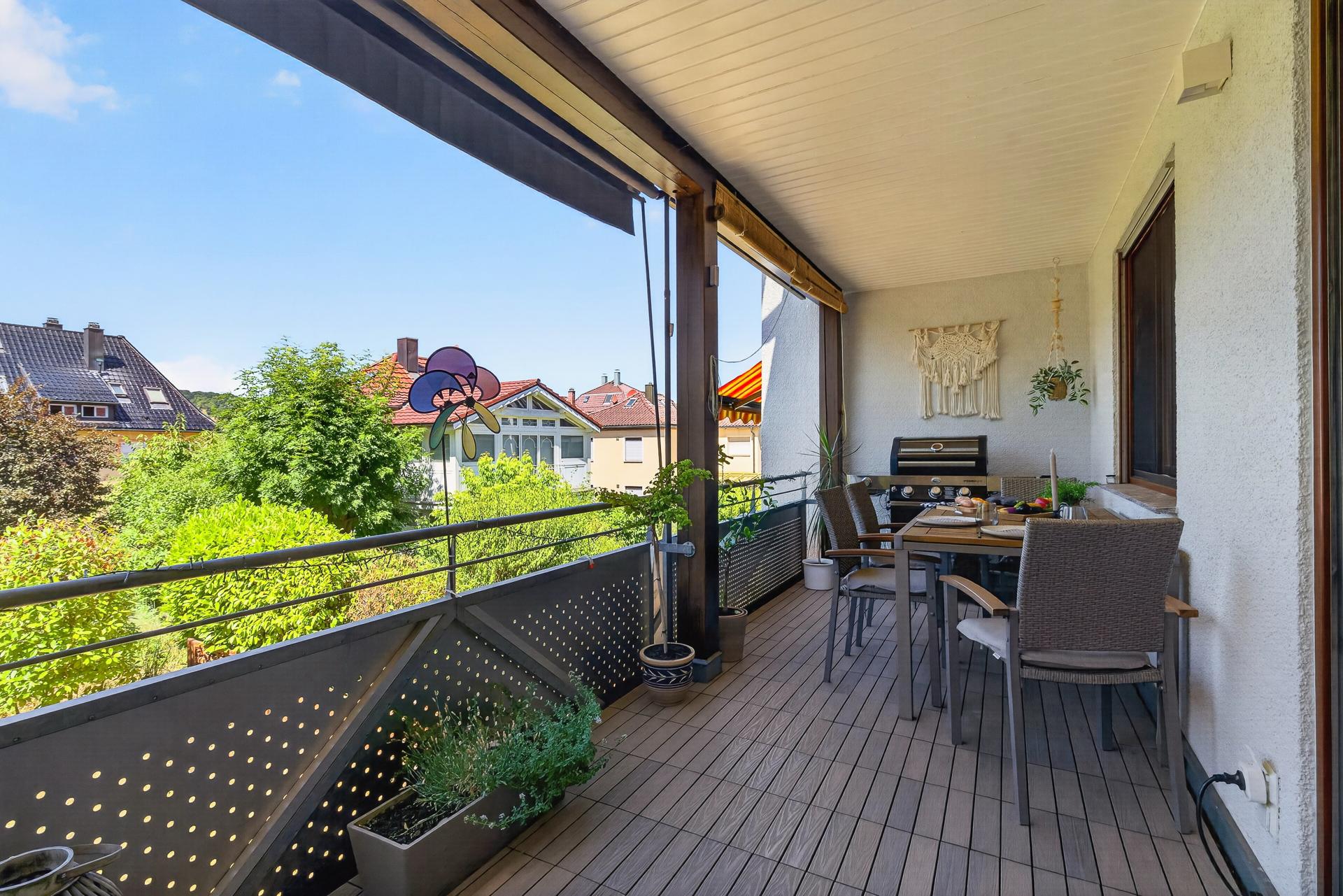 Großzügiger Balkon